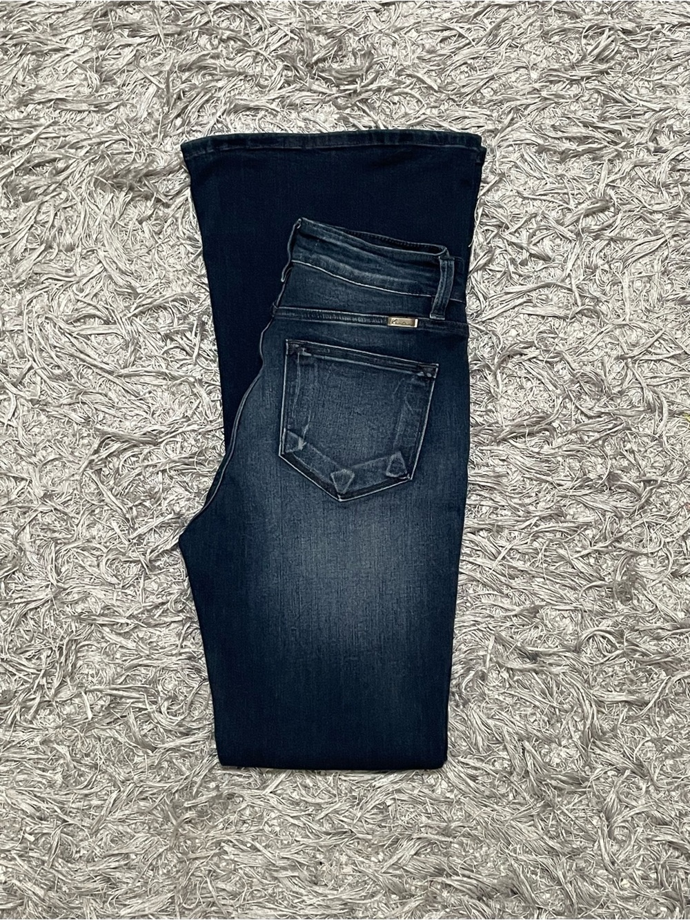 KanCan flare jeans 27 with 33.5” inseam.